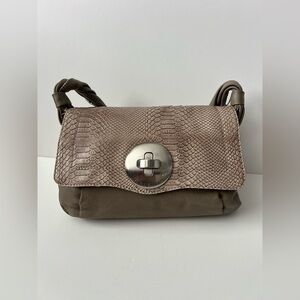 Vince Camuto Crocodile Embossed Shoulder Purse